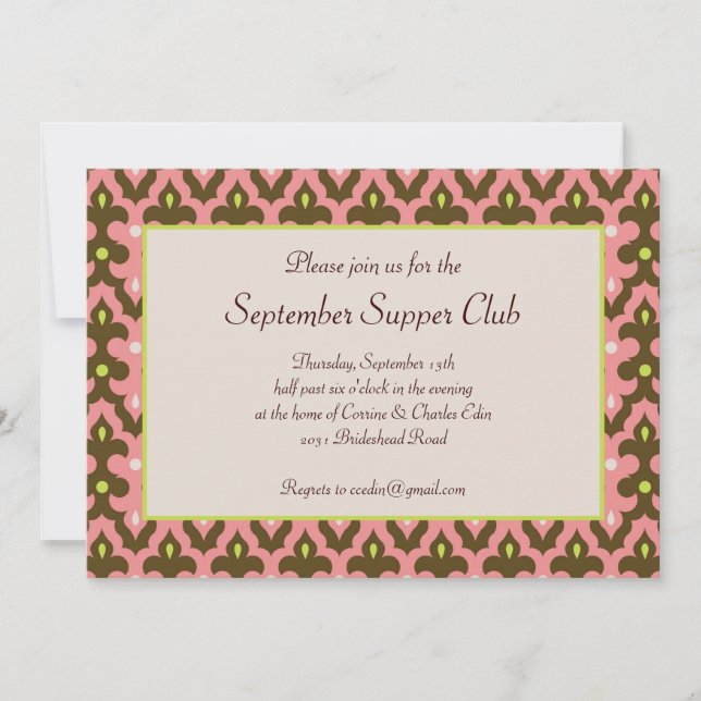 Invitación a Casbah (Anverso)