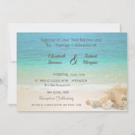 Invitación a cascos de bodas de playa