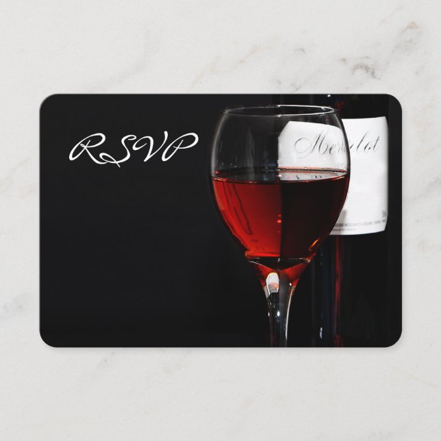 Invitación a celebración de cena de vino (Anverso)