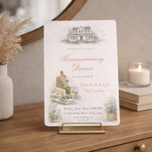 Invitación a Cena de Calentamiento de Hogar