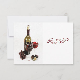 Invitación a cena de celebración con vino