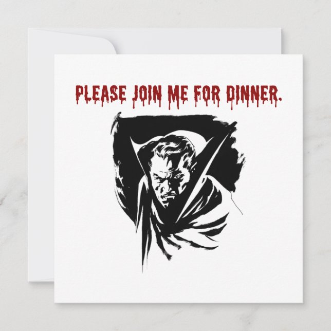 Invitación a cena de vampiros (Anverso)