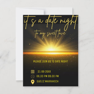 Invitación a Cena Nocturna,Invitación a Cena