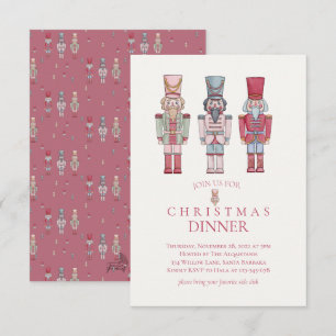 invitación a cenar a los Navidades de nutcracker d