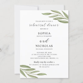 Invitación a cenar al boda de verde