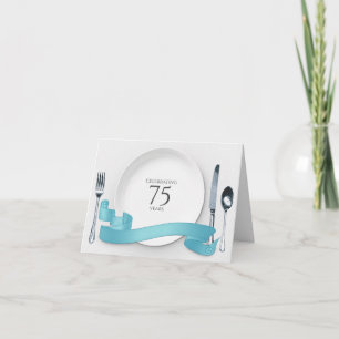 Invitación a cenar el 75° aniversario del boda