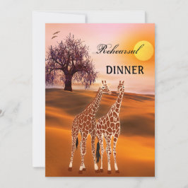 Invitación a cenar en el zoológico de Giraffe Safa