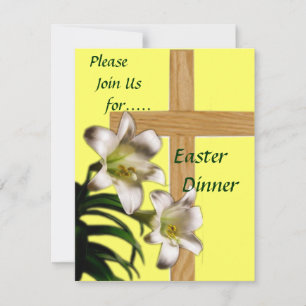 Invitación a cenar en Pascua - Religioso