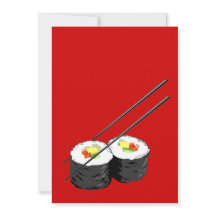 Invitación a cenar sushi
