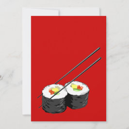 Invitación a cenar sushi