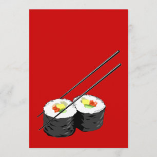 Invitación a cenar sushi