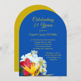 Invitación a ceremonia de aniversario de flores de