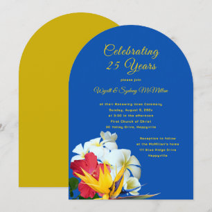 Invitación a ceremonia de aniversario de flores de