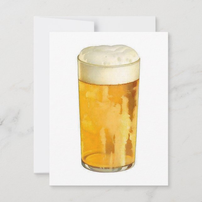 Invitación a Cerveza - Invitaciones Personalizadas (Anverso)