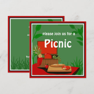 Invitación a cesta de picnic