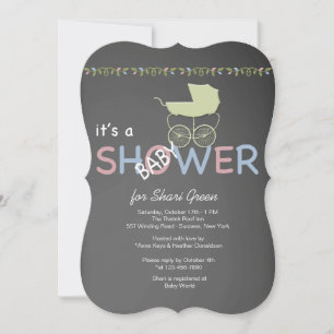 Invitación a Chalkboard Baby Shower