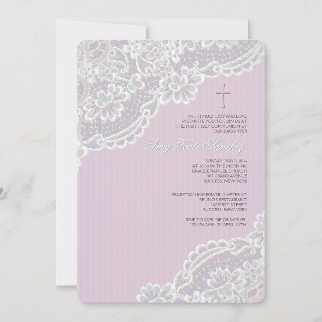 Invitación a Chantilly Lace (Anverso)