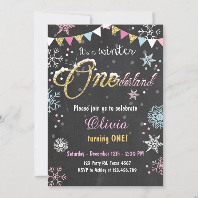 Invitación a Chica de la fiesta de cumpleaños de O (Anverso)