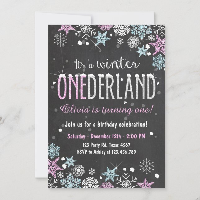Invitación a Chica de la fiesta de cumpleaños de O (Anverso)
