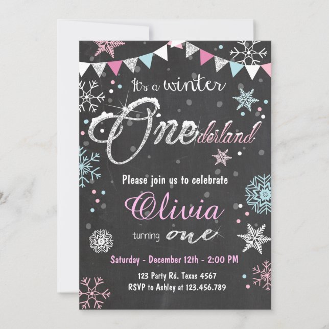 Invitación a Chica de la fiesta de cumpleaños de O (Anverso)