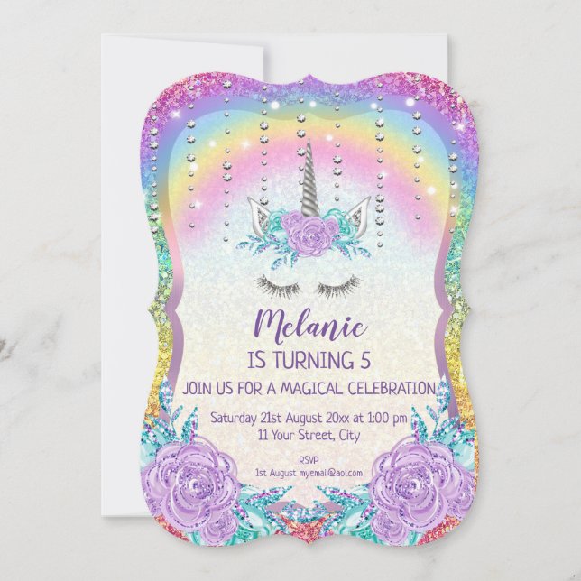 Invitación a Chica de la fiesta de cumpleaños de U (Anverso)