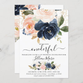 Invitación a Chica de la Marina y Rubor por cumple