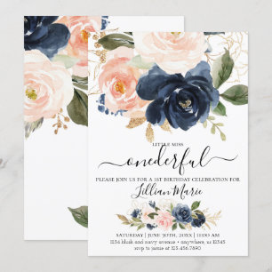 Invitación a Chica de la Marina y Rubor por cumple