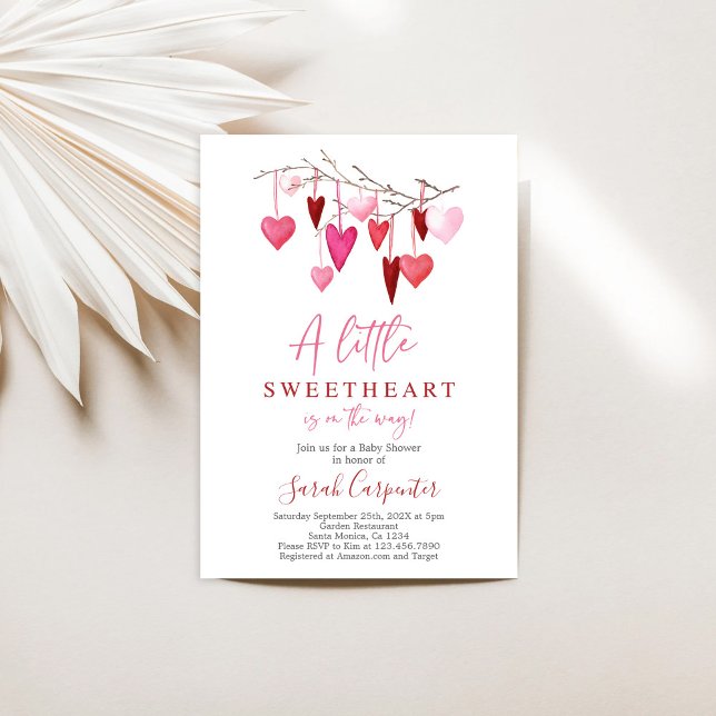 Invitación a Chica de San Valentín Baby Shower (Subido por el creador)