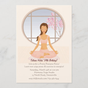 Invitación a Chica de yoga