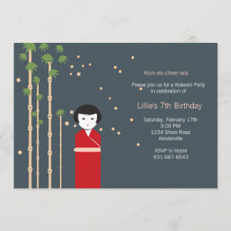 Invitación a Chica japonés
