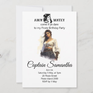 Invitación a Chica pirata