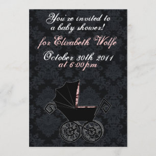 Invitación a "Chica-transporte gótico para bebés"
