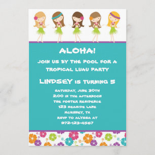 Invitación a Chicas hula