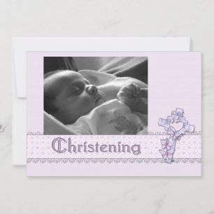 Invitación a Christening Lavender