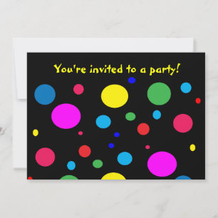 Invitación a círculos de color alegre