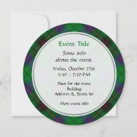Invitación a Clan Davidson Tartan