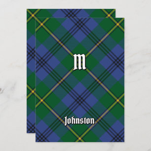 Invitación a Clan Johnston Tartan