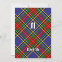 Invitación a Clan MacBeth Tartan
