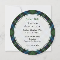 Invitación a Clan MacKenzie Tartan