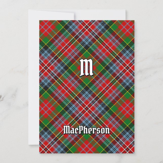 Invitación a Clan MacPherson Tartan (Anverso)