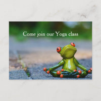 Invitación a clase de yoga