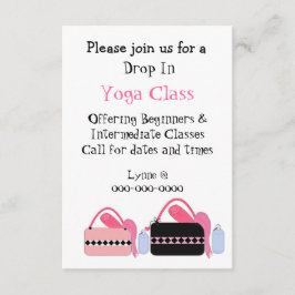 Invitación a clase de yoga