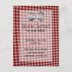 Invitación a cocinar picnic BBQ