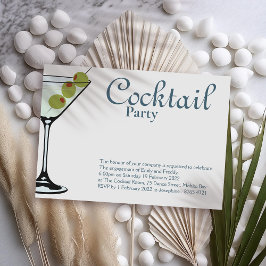Invitación a Cóctel Martini Fiesta