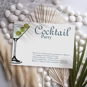 Invitación a Cóctel Martini Fiesta