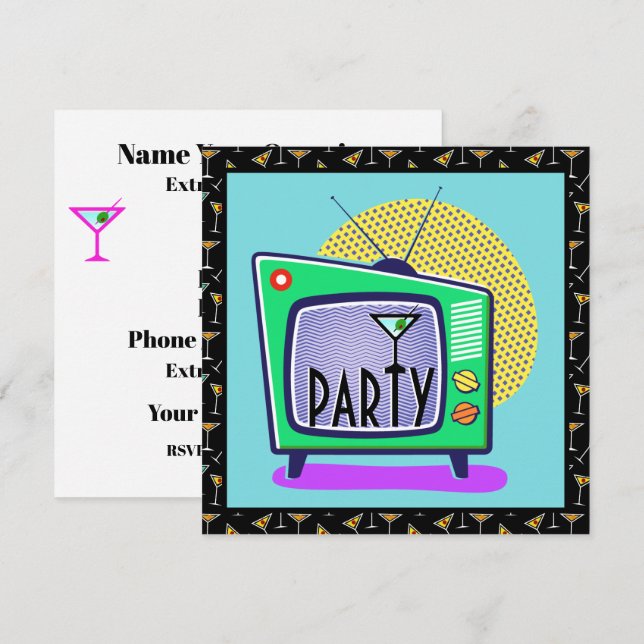 Invitación a Cócteles (Anverso / Reverso)