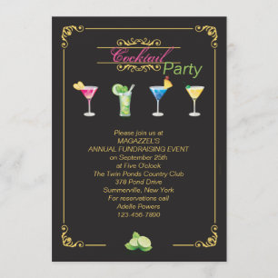 Invitación a Cócteles Coloridos