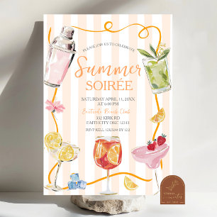 Invitación a cócteles de verano