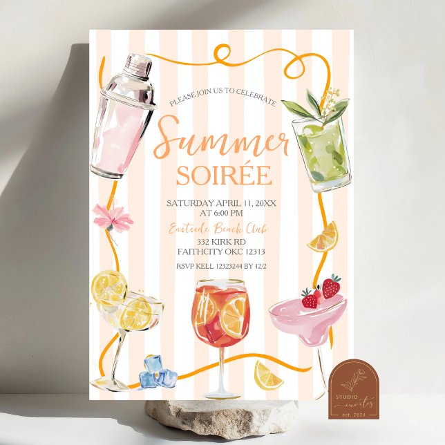 Invitación a cócteles de verano (Subido por el creador)