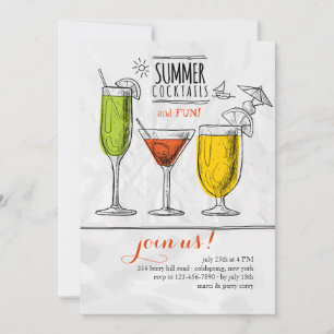 Invitación a Cócteles de Verano